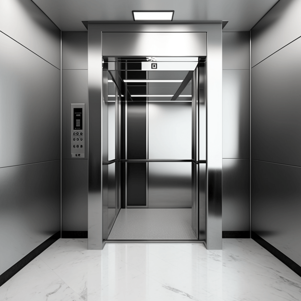 Lift in office building